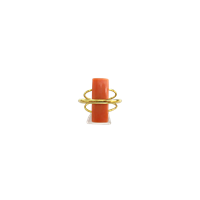 Anillo Damiata Gioielli Mujer in Oro amarillo Corallo 2132/102-D199 - 2132/102-D199